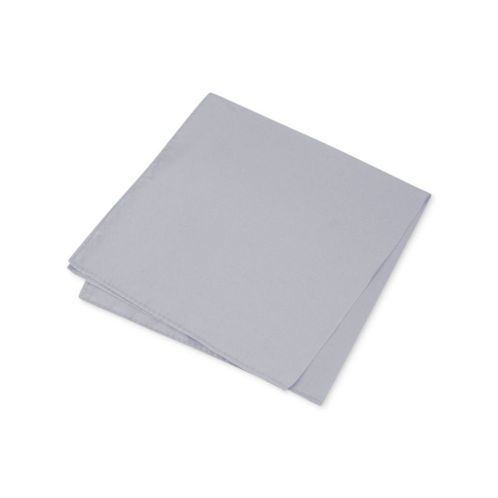 NWT CLUBROOM Mens Silver Silk Pocket Square